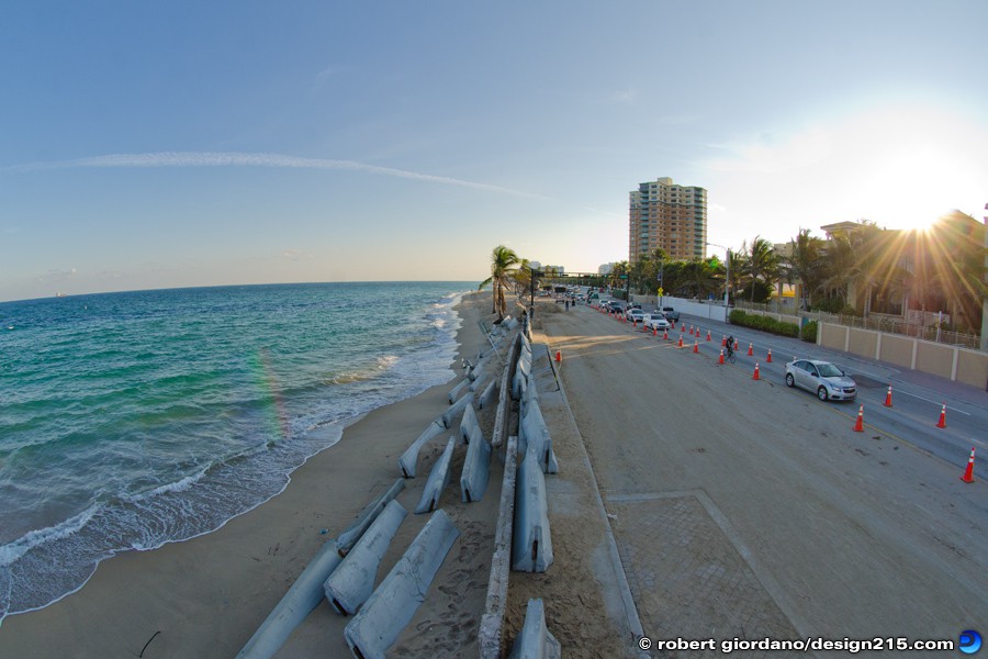 Nov 26 2012 North Beach Erosion - A1A Flooding, Fort Lauderdale