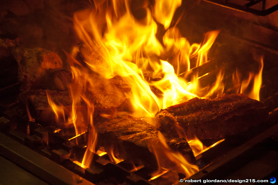 Steaks on the Grill - Food Photography
