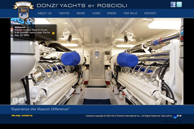 DonziYachts.com - Web Design Portfolio