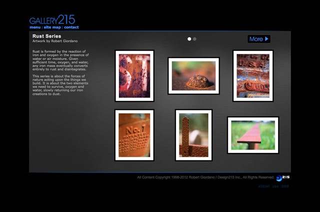 Gallery215.com - Web Design Portfolio